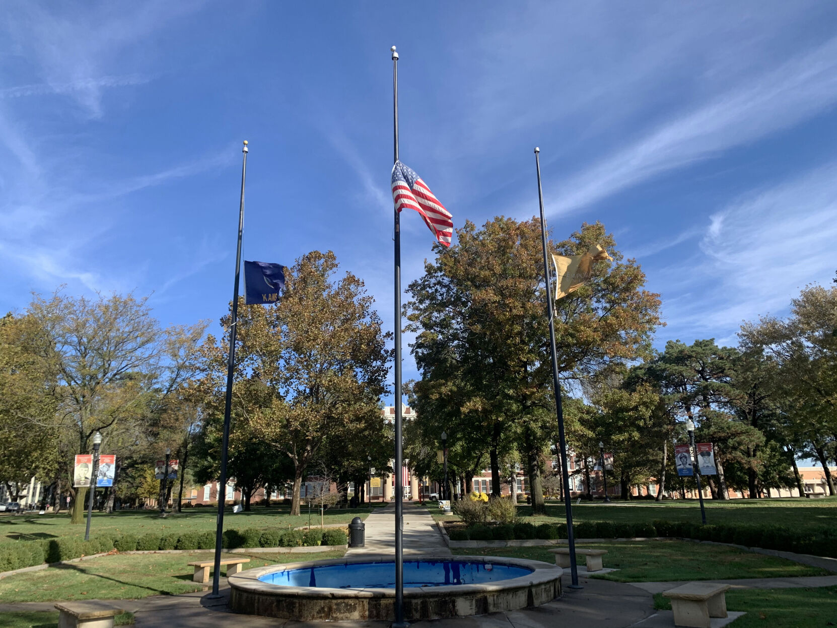 Flags at half-staff in to remember the 1,000 Kansans dead due to COVID